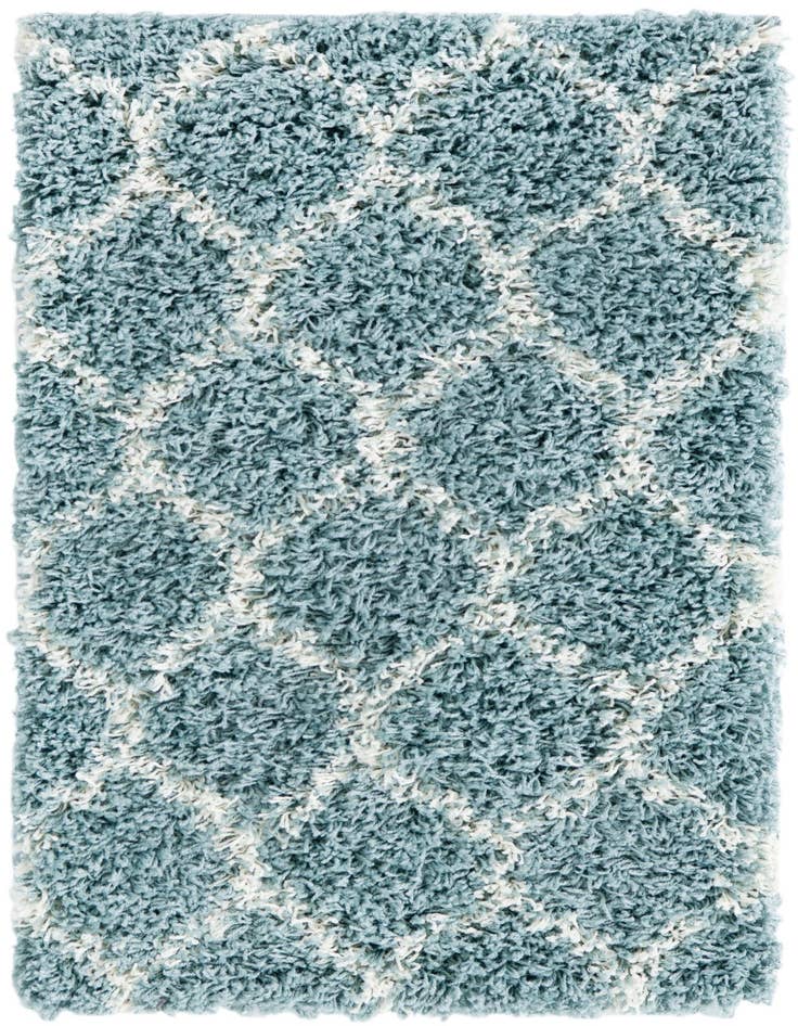 Detail image of  2' x 3' Lattice Shag Rug