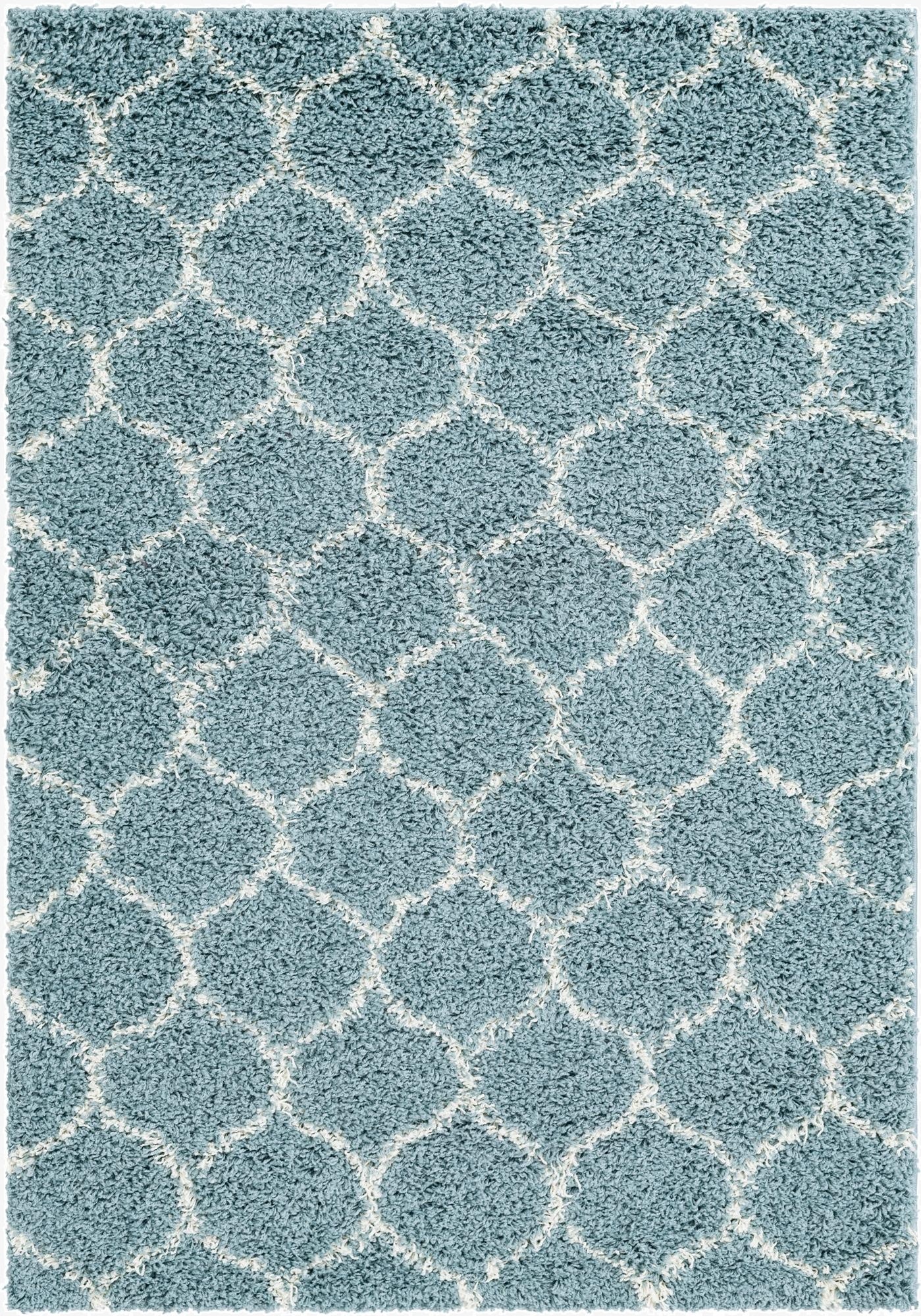  4' x 6' Lattice Shag Rug