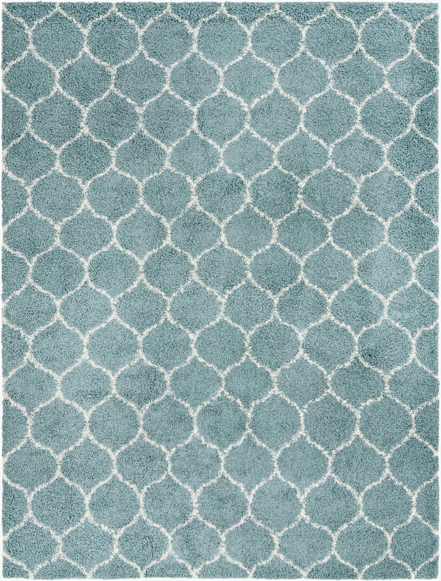  10' 8 x 14' Lattice Shag Rug