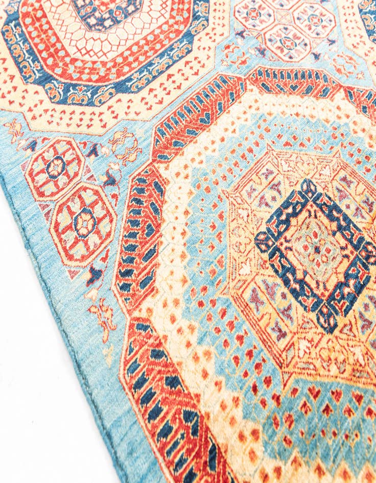 Detail image of  7' x 9' 9  Hand Knotted Mamluk Ziegler Oriental Rug