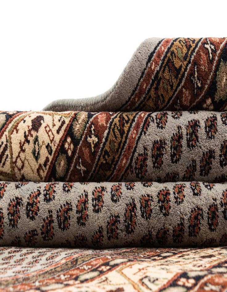 Detail image of  6' 5 x 11' 3  Hand Knotted Mir Wool Rug