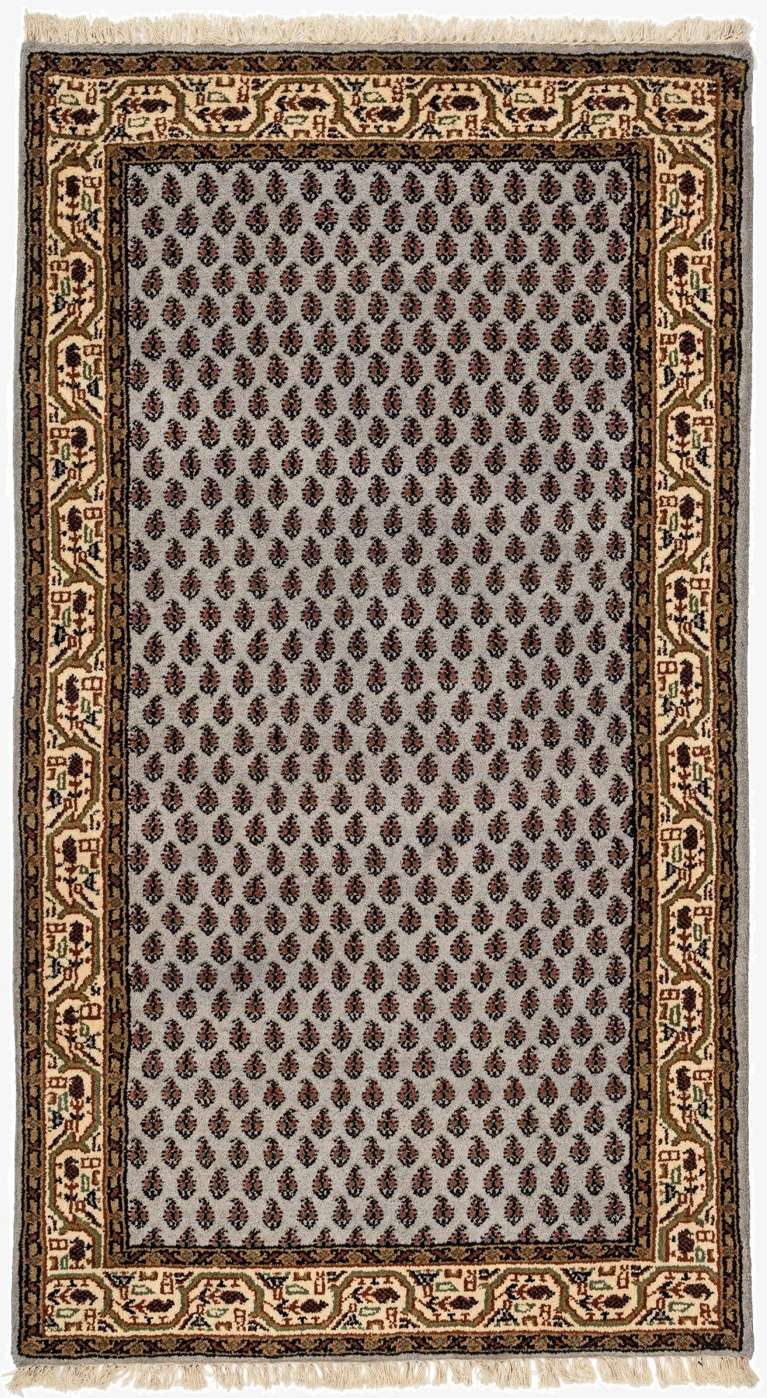  3' x 5' 4  Hand Knotted Mir Wool Rug