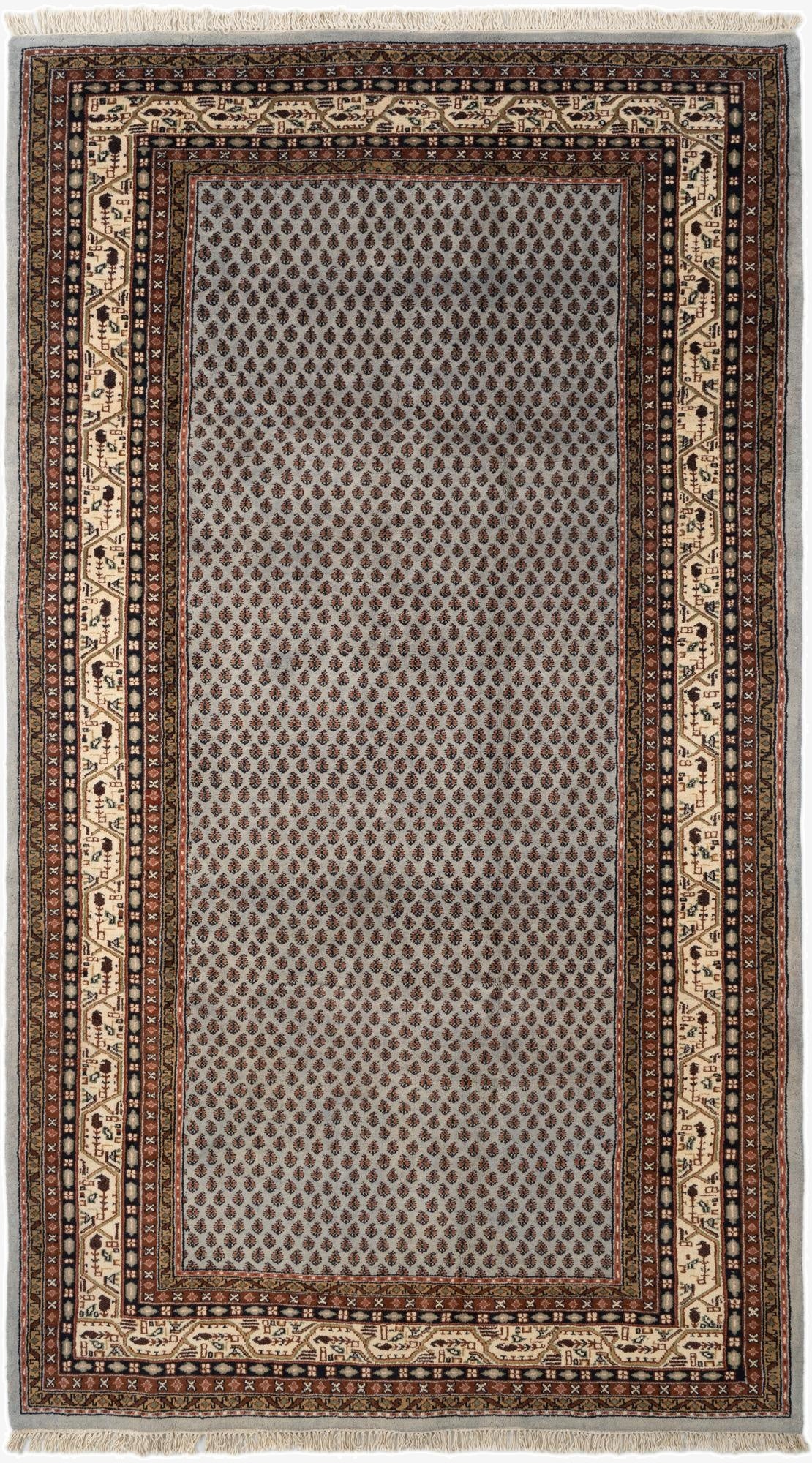  6' 5 x 11' 3  Hand Knotted Mir Wool Rug