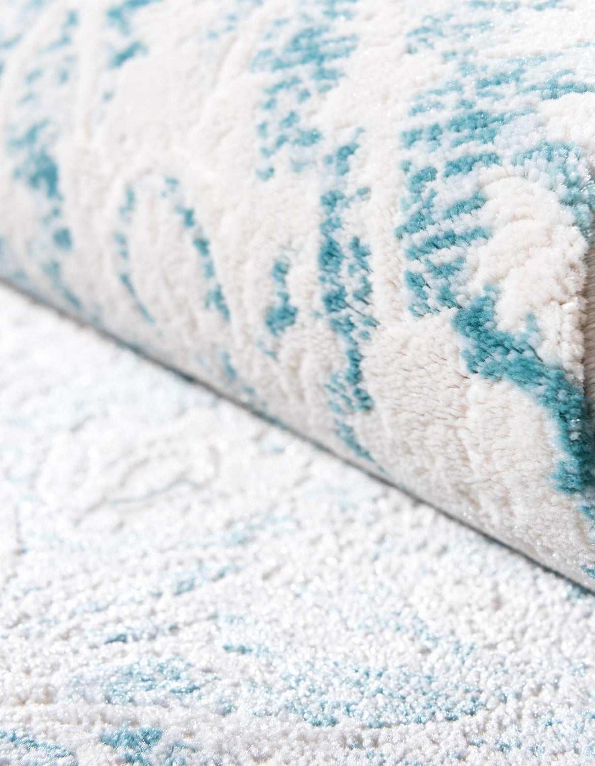 Light Blue 9' x 12' 2 Modern Classical Rug | Rugs.com