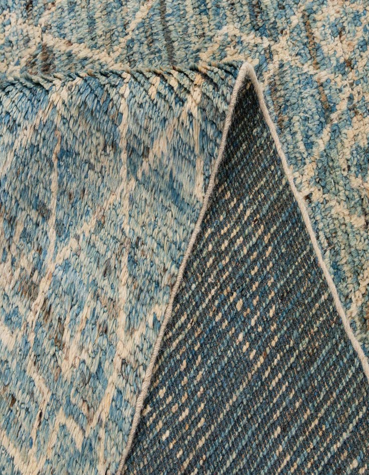 Detail image of  5' 8 x 7' 11  Hand Knotted Moroccan Wool Rug