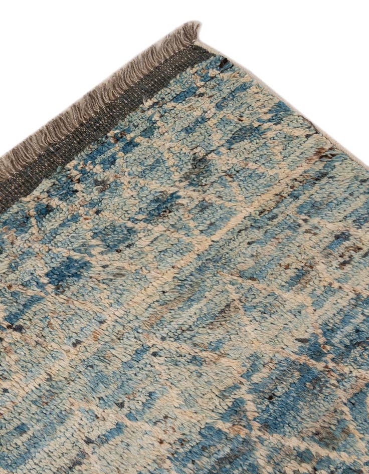 Detail image of  5' 8 x 7' 11  Hand Knotted Moroccan Wool Rug