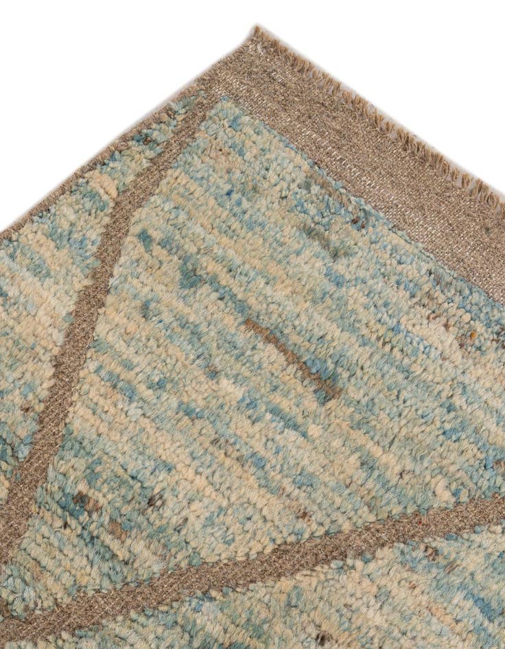 Detail image of  5' 9 x 8' 1  Hand Knotted Moroccan Wool Rug