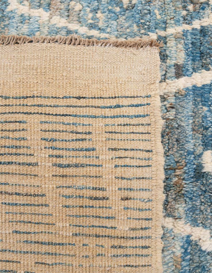 Detail image of  5' 7 x 8' 2  Hand Knotted Moroccan Wool Rug