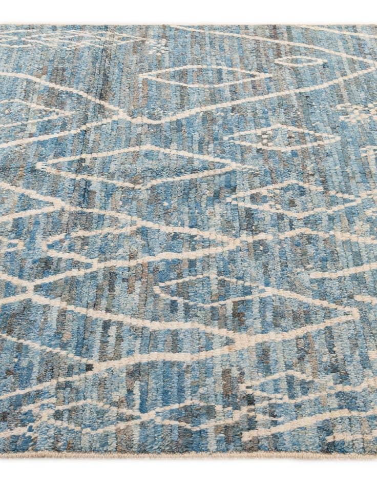 Detail image of  5' 7 x 8' 2  Hand Knotted Moroccan Wool Rug