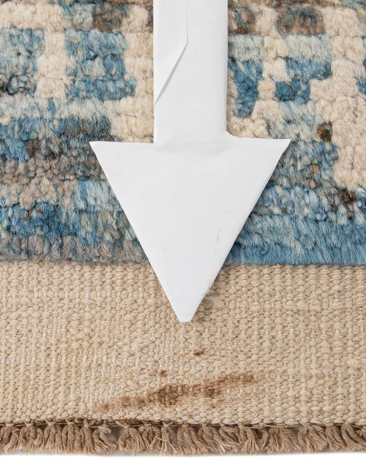 Detail image of  5' 7 x 8' 2  Hand Knotted Moroccan Wool Rug