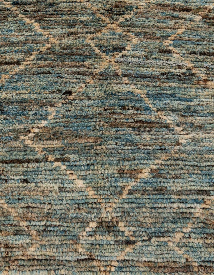 Detail image of  5' 9 x 8' 2  Hand Knotted Moroccan Wool Rug
