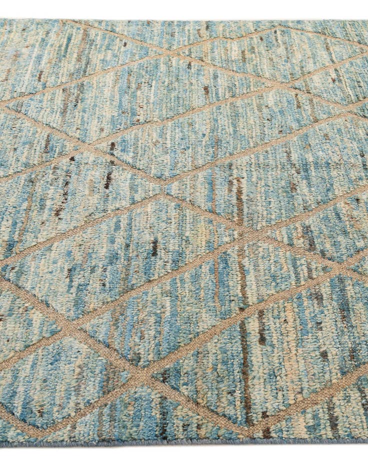 Detail image of  5' 9 x 8' 5  Hand Knotted Moroccan Wool Rug
