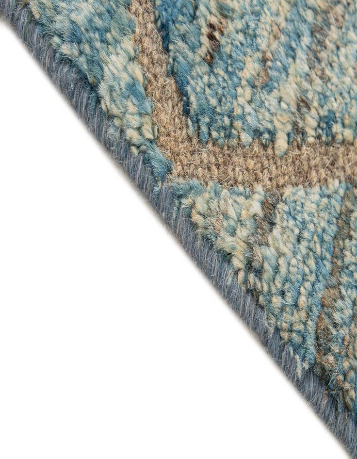 Detail image of  5' 9 x 8' 5  Hand Knotted Moroccan Wool Rug