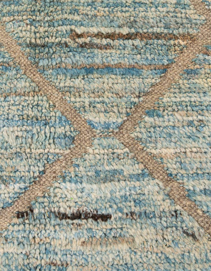 Detail image of  5' 9 x 8' 5  Hand Knotted Moroccan Wool Rug