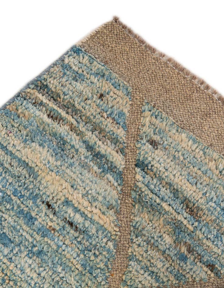 Detail image of  5' 9 x 8' 5  Hand Knotted Moroccan Wool Rug