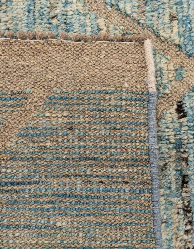 Detail image of  5' 9 x 8' 5  Hand Knotted Moroccan Wool Rug
