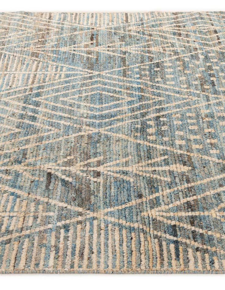 Detail image of  6' x 7' 10  Hand Knotted Moroccan Wool Rug