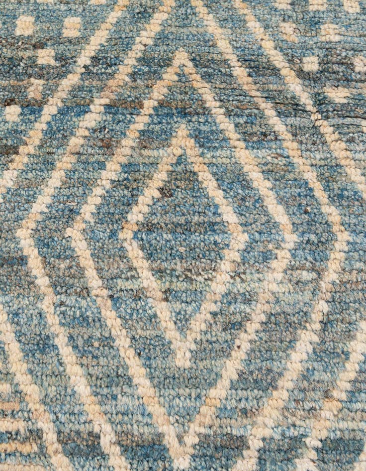 Detail image of  6' x 7' 10  Hand Knotted Moroccan Wool Rug