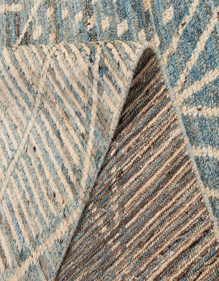 Detail image of  6' x 7' 10  Hand Knotted Moroccan Wool Rug