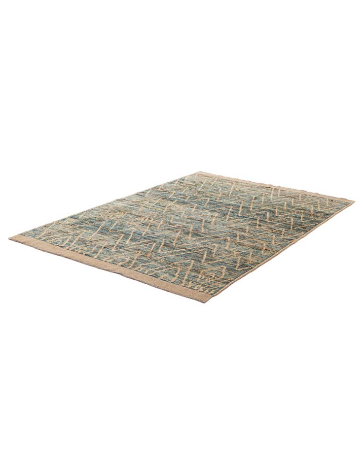 Detail image of  5' 11 x 8' 8  Hand Knotted Moroccan Wool Rug