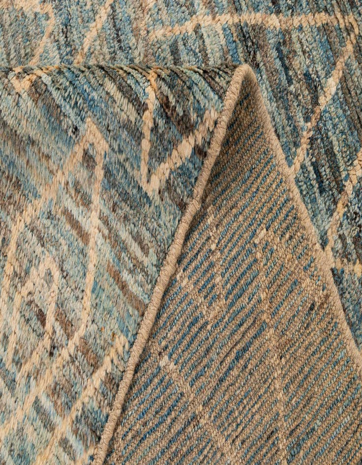 Detail image of  5' 11 x 8' 8  Hand Knotted Moroccan Wool Rug