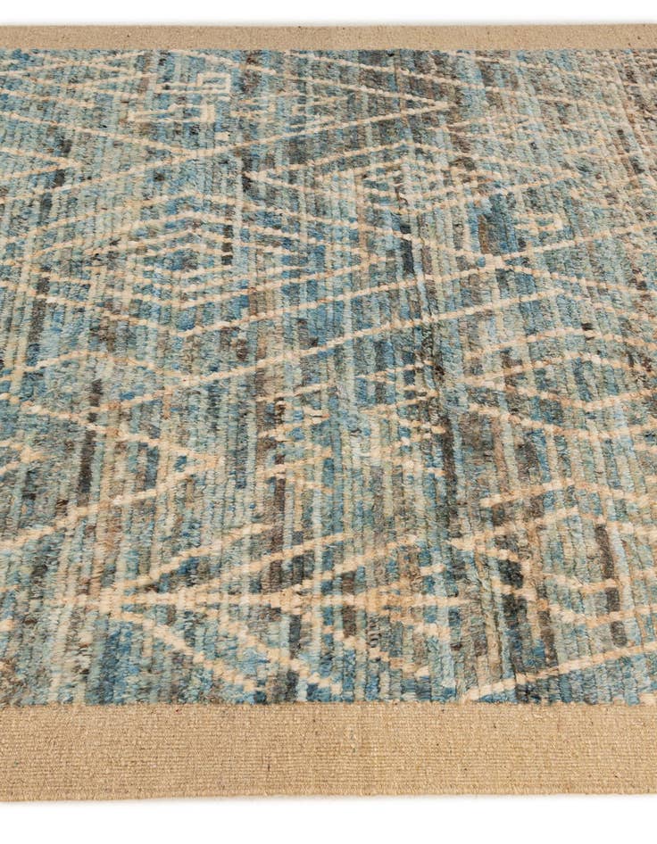 Detail image of  6' x 8' 5  Hand Knotted Moroccan Wool Rug