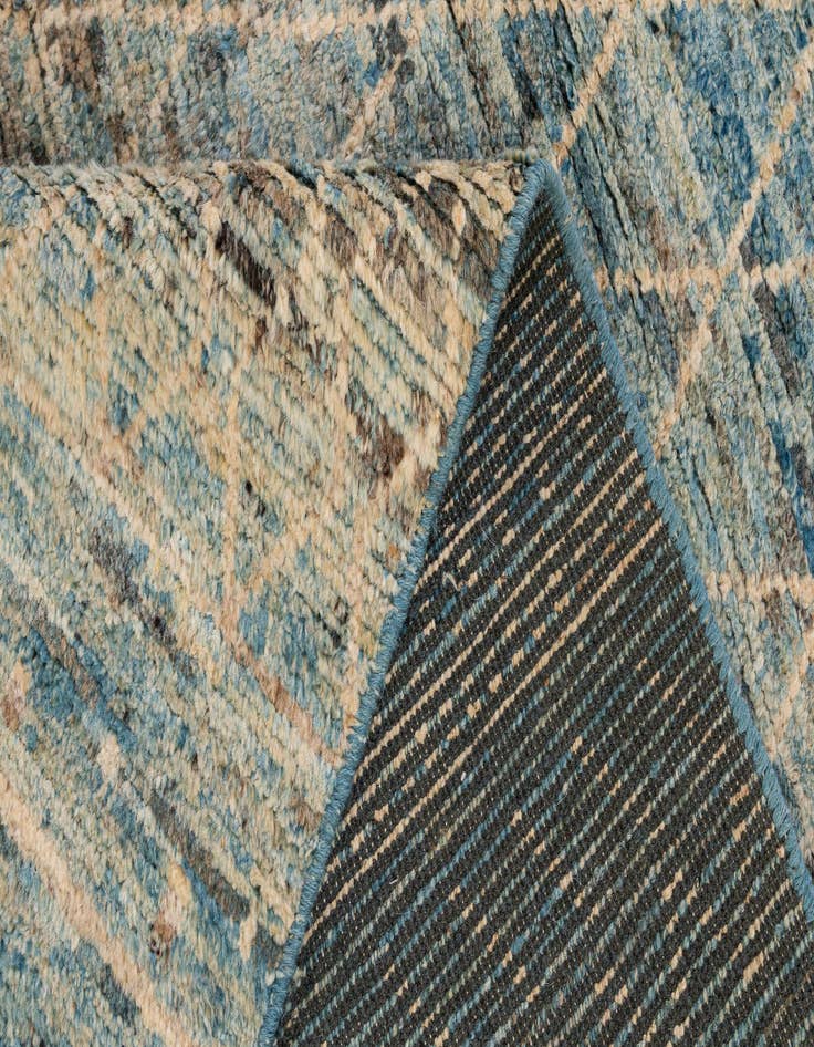 Detail image of  5' 11 x 9' 3  Hand Knotted Moroccan Wool Rug