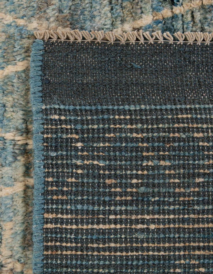 Detail image of  5' 11 x 9' 3  Hand Knotted Moroccan Wool Rug