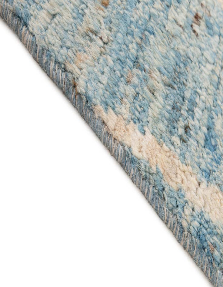 Detail image of  6' x 9' 6  Hand Knotted Moroccan Wool Rug