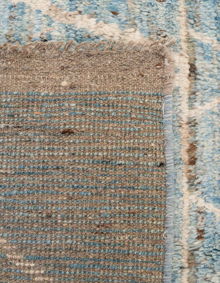 Detail image of  6' x 9' 6  Hand Knotted Moroccan Wool Rug
