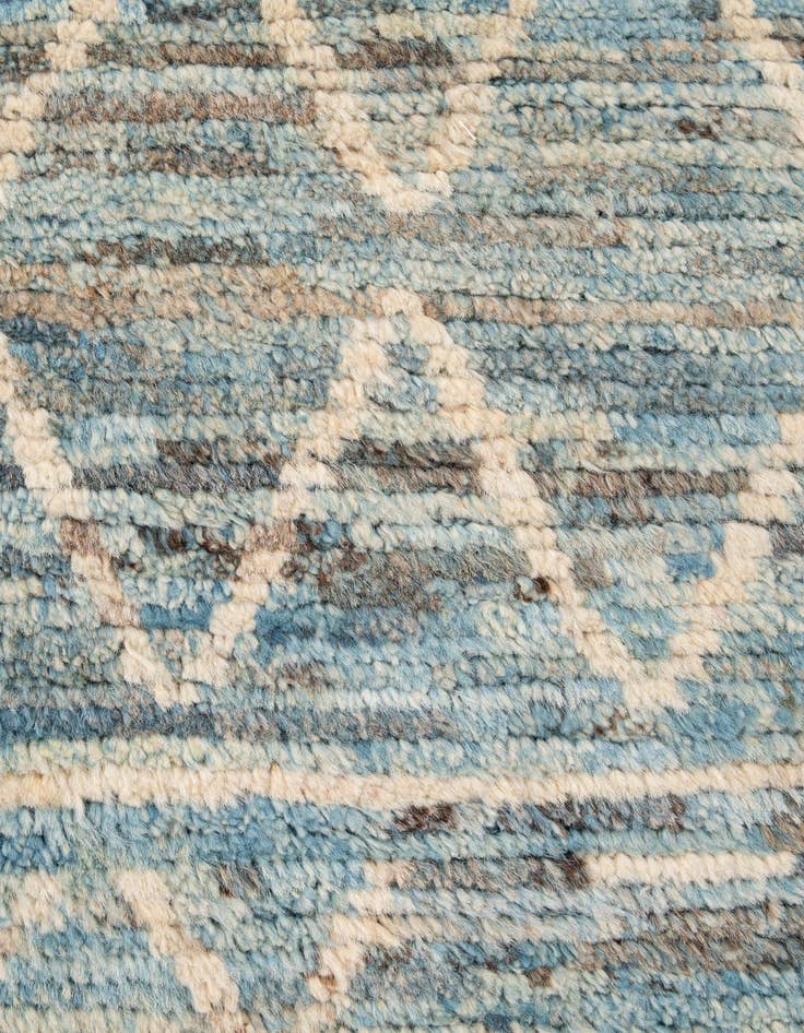 Detail image of  6' 6 x 9' 5  Hand Knotted Moroccan Wool Rug