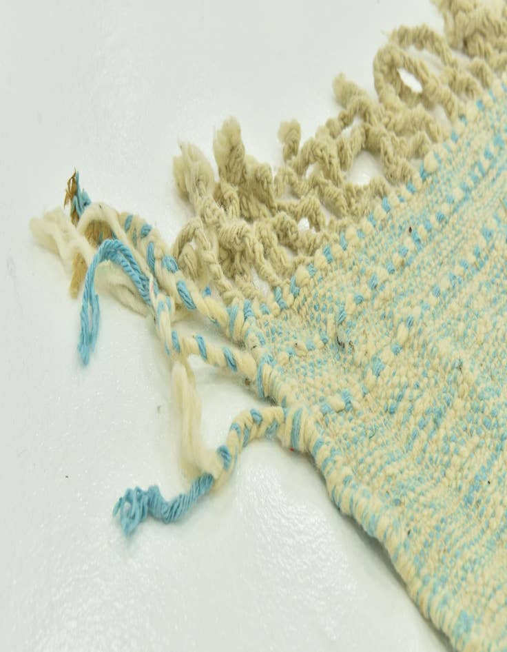 Detail image of  4' 9 x 8' 6  Hand Knotted Moroccan Wool Rug