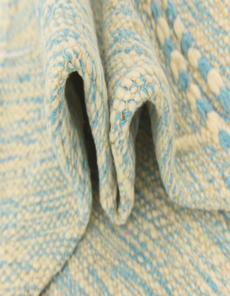 Detail image of  4' 9 x 7' 4  Hand Knotted Moroccan Wool Rug