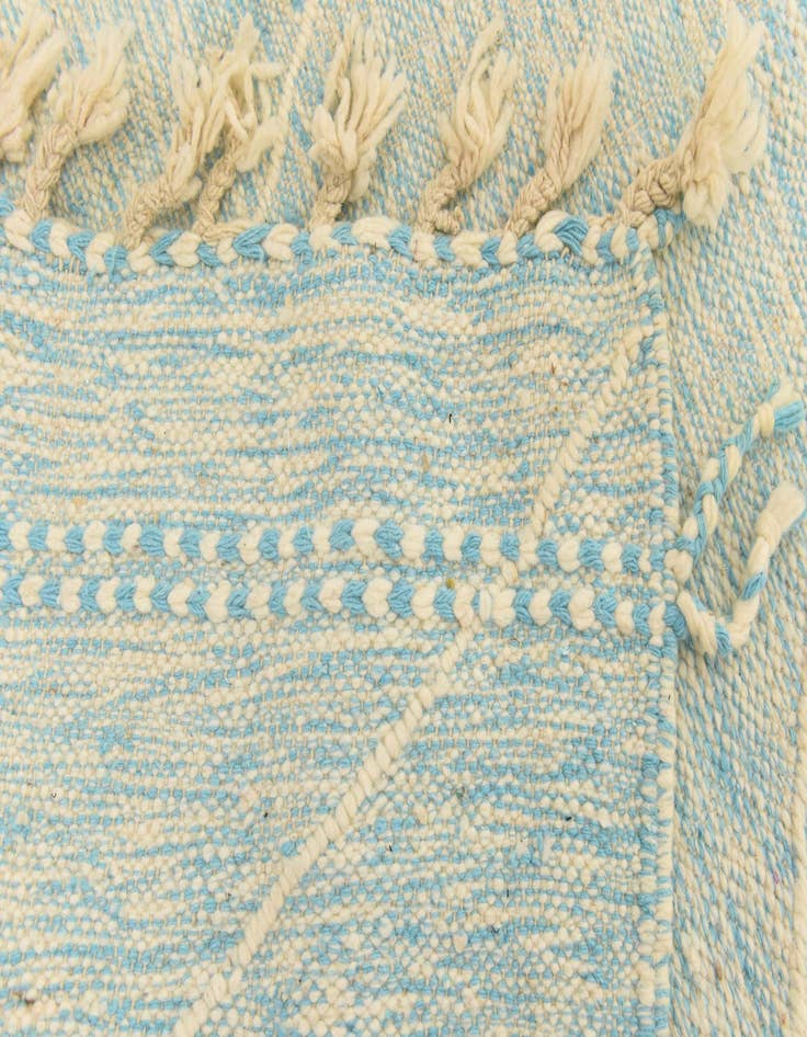 Detail image of  4' 9 x 7' 4  Hand Knotted Moroccan Wool Rug