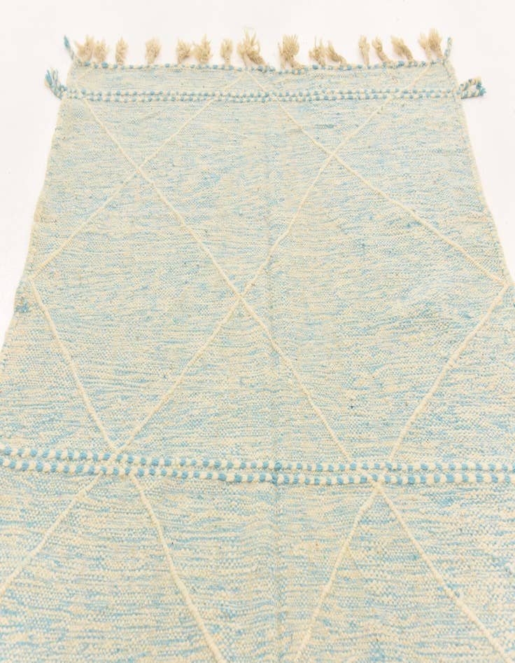 Detail image of  4' 9 x 7' 4  Hand Knotted Moroccan Wool Rug