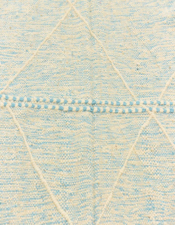 Detail image of  4' 9 x 7' 4  Hand Knotted Moroccan Wool Rug