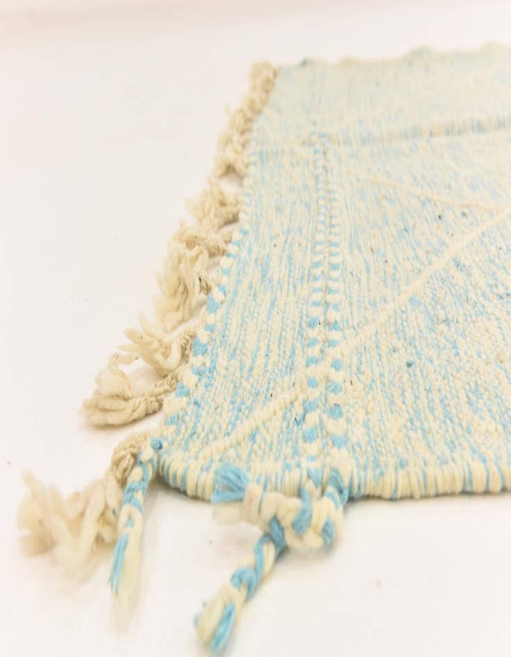 Detail image of  4' 9 x 7' 4  Hand Knotted Moroccan Wool Rug