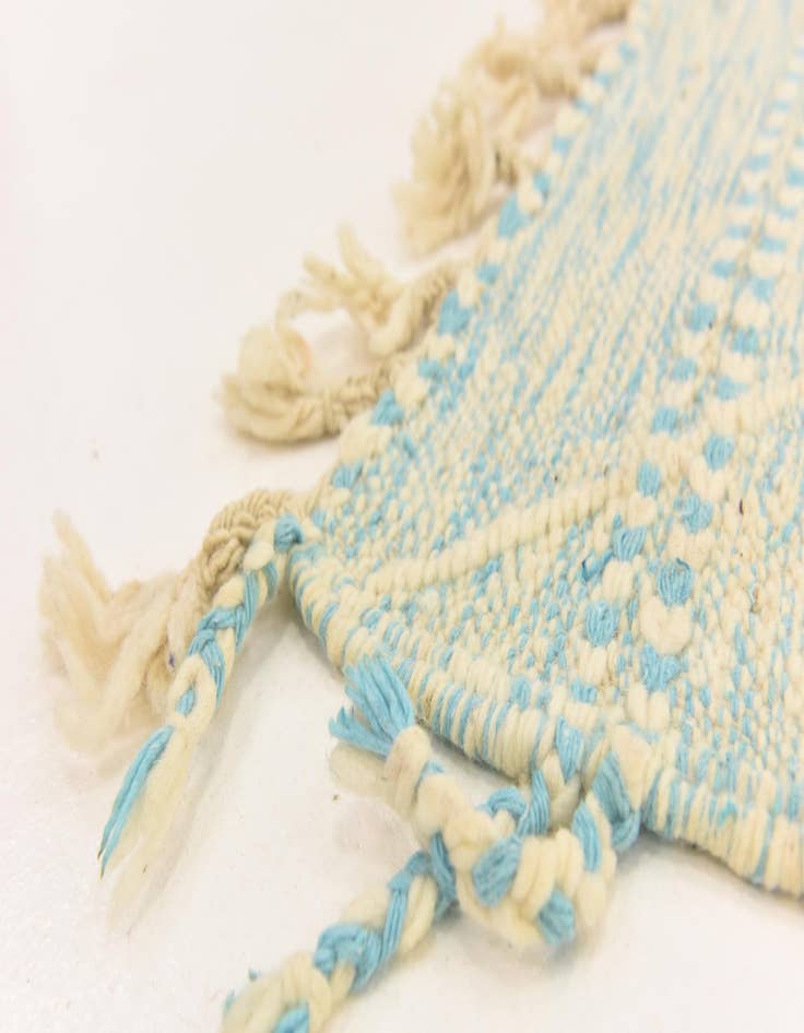 Detail image of  4' 9 x 7' 4  Hand Knotted Moroccan Wool Rug