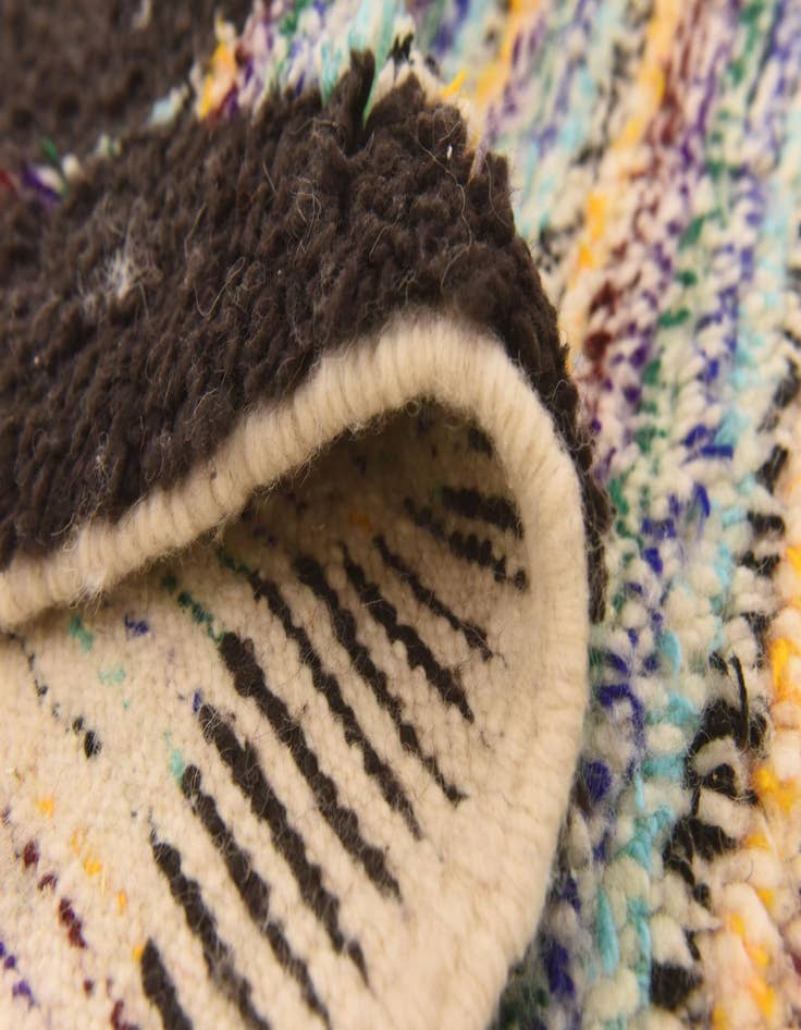 Detail image of  5' 5 x 8' 4  Hand Knotted Moroccan Wool Rug