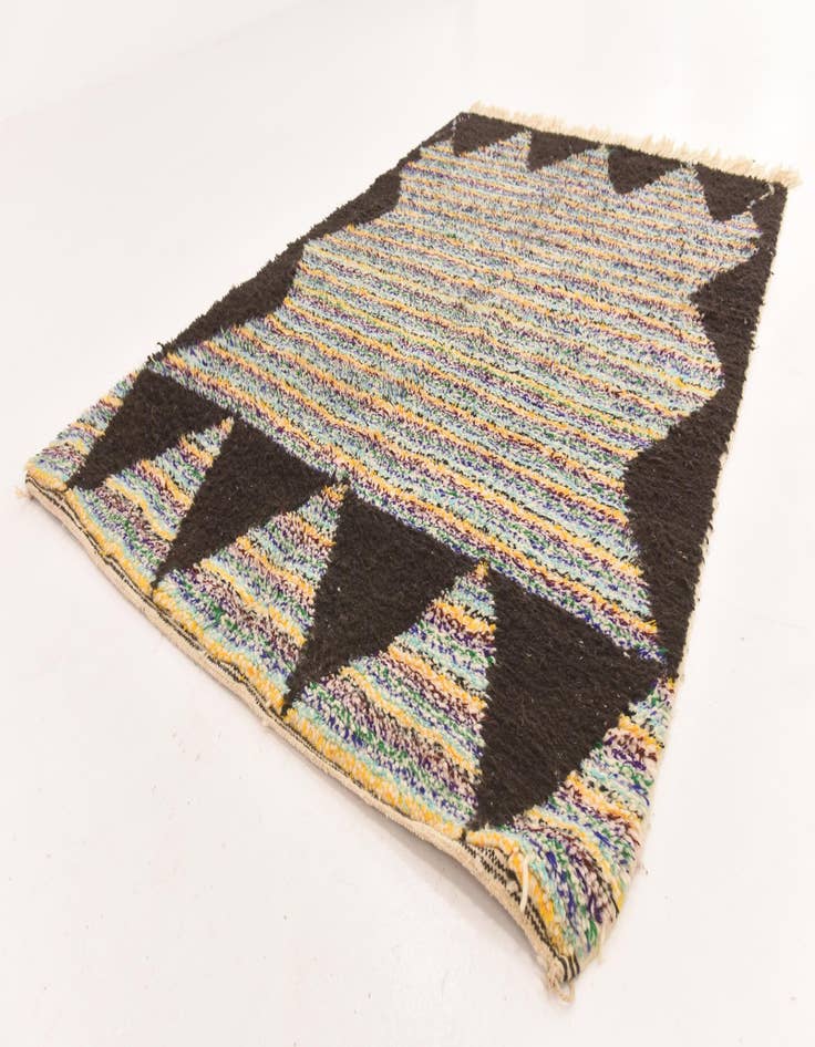 Detail image of  5' 5 x 8' 4  Hand Knotted Moroccan Wool Rug