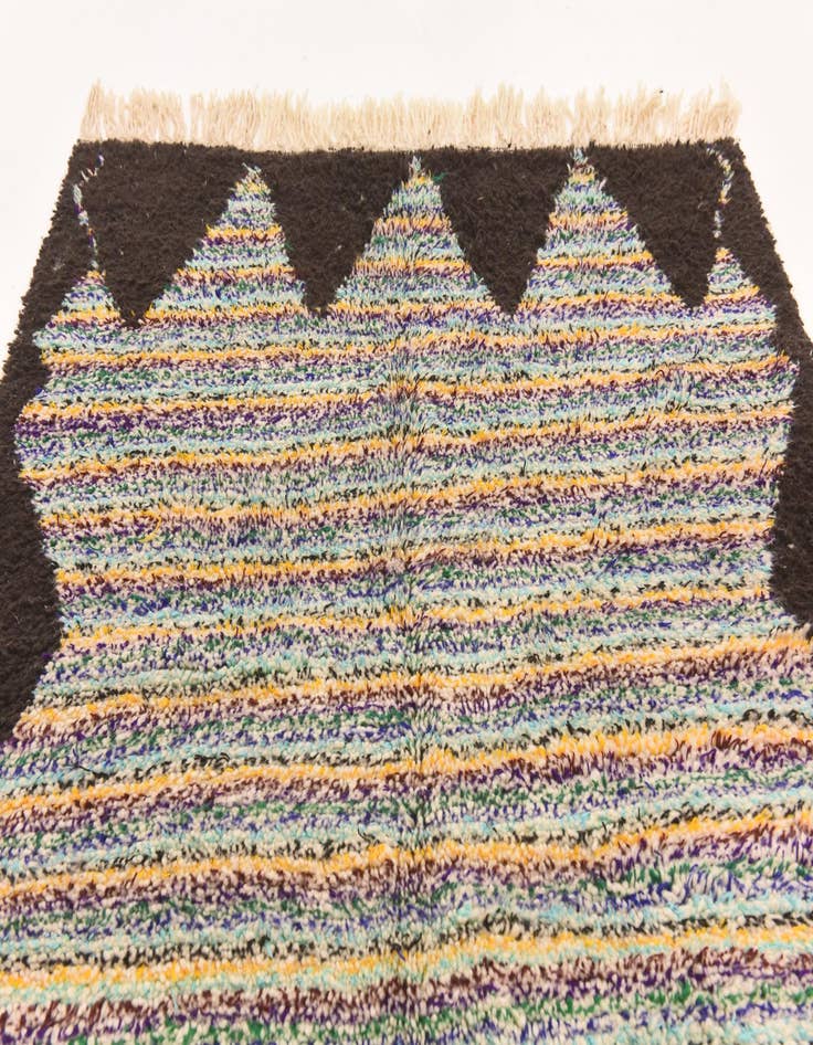 Detail image of  5' 5 x 8' 4  Hand Knotted Moroccan Wool Rug