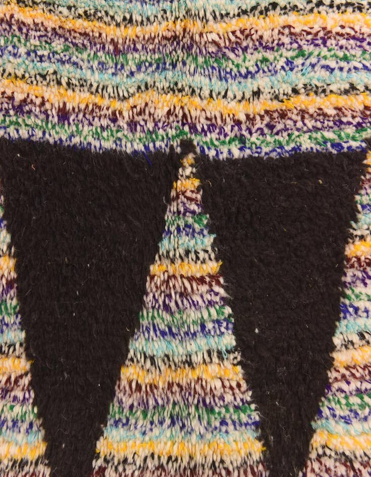 Detail image of  5' 5 x 8' 4  Hand Knotted Moroccan Wool Rug