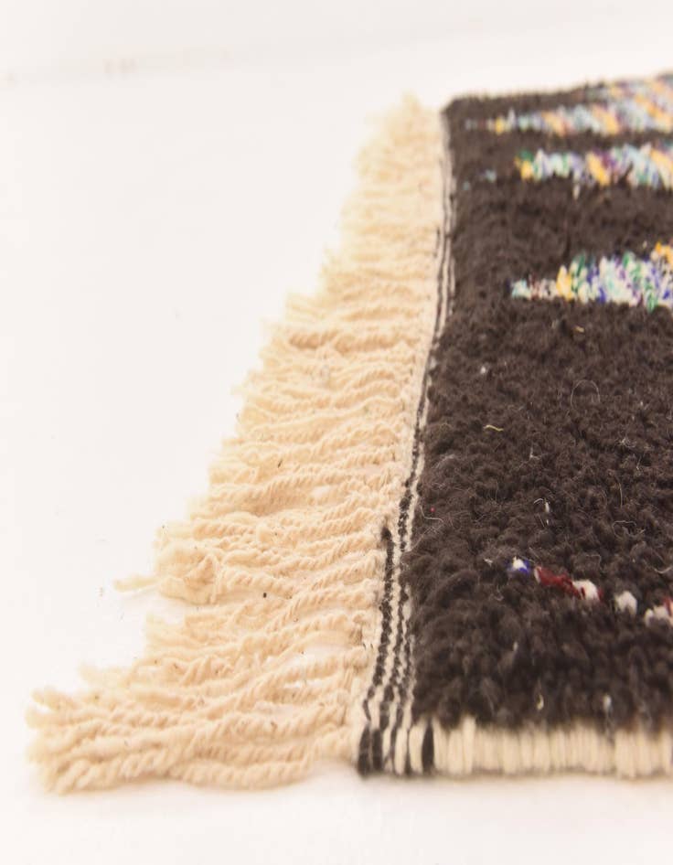 Detail image of  5' 5 x 8' 4  Hand Knotted Moroccan Wool Rug