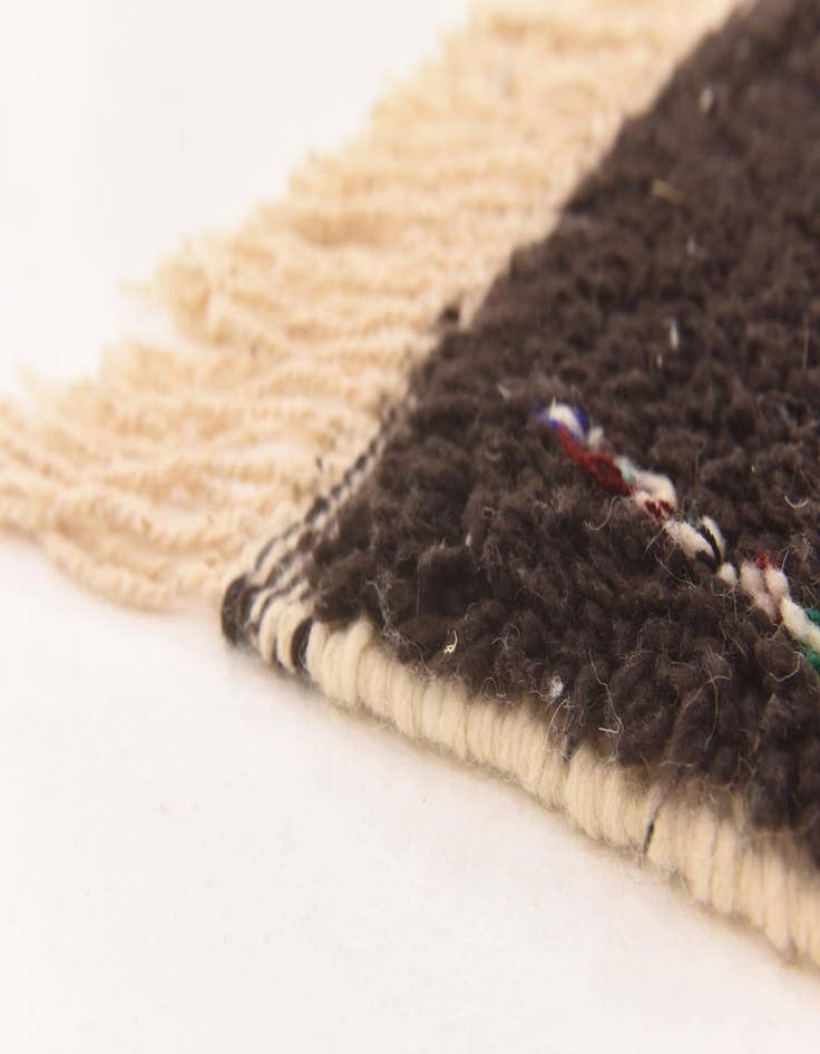 Detail image of  5' 5 x 8' 4  Hand Knotted Moroccan Wool Rug