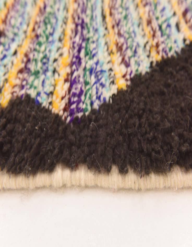 Detail image of  5' 5 x 8' 4  Hand Knotted Moroccan Wool Rug