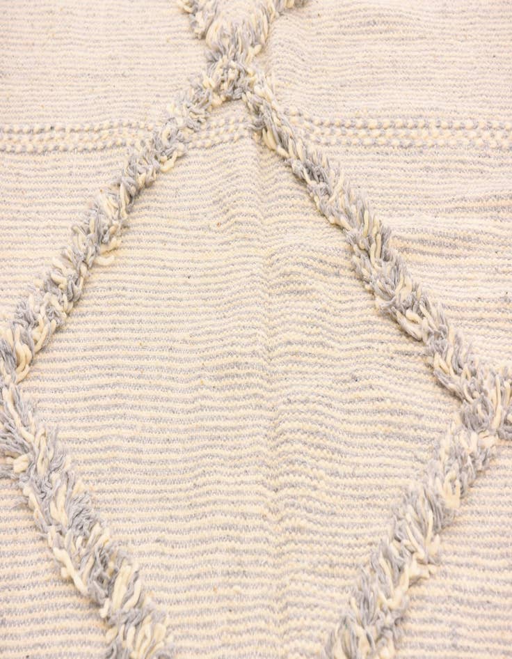 Detail image of  5' 3 x 8' 4  Hand Knotted Moroccan Wool Rug