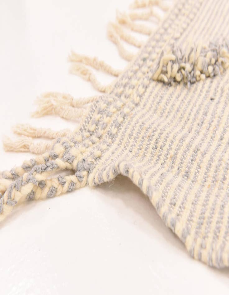 Detail image of  5' 3 x 8' 4  Hand Knotted Moroccan Wool Rug