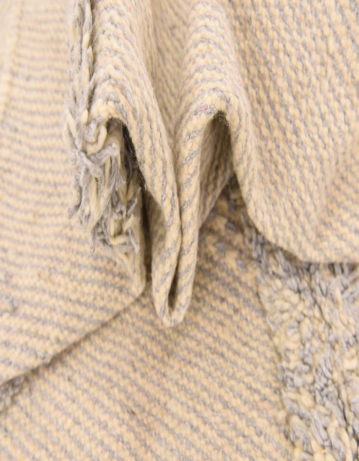 Detail image of  5' 6 x 9' 1  Hand Knotted Moroccan Wool Rug