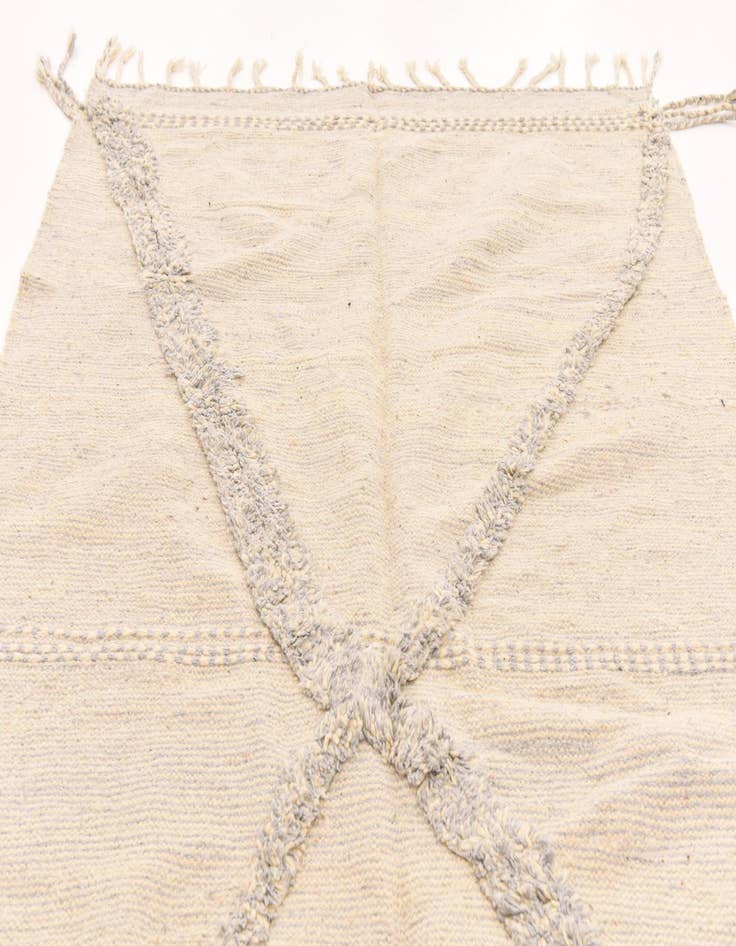 Detail image of  5' 6 x 9' 1  Hand Knotted Moroccan Wool Rug