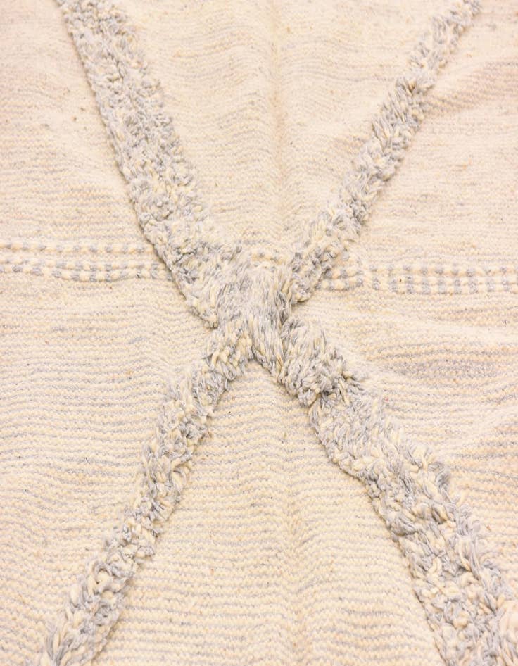 Detail image of  5' 6 x 9' 1  Hand Knotted Moroccan Wool Rug